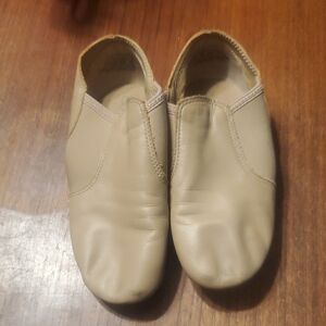 Tan Leather Slip-On Shoes